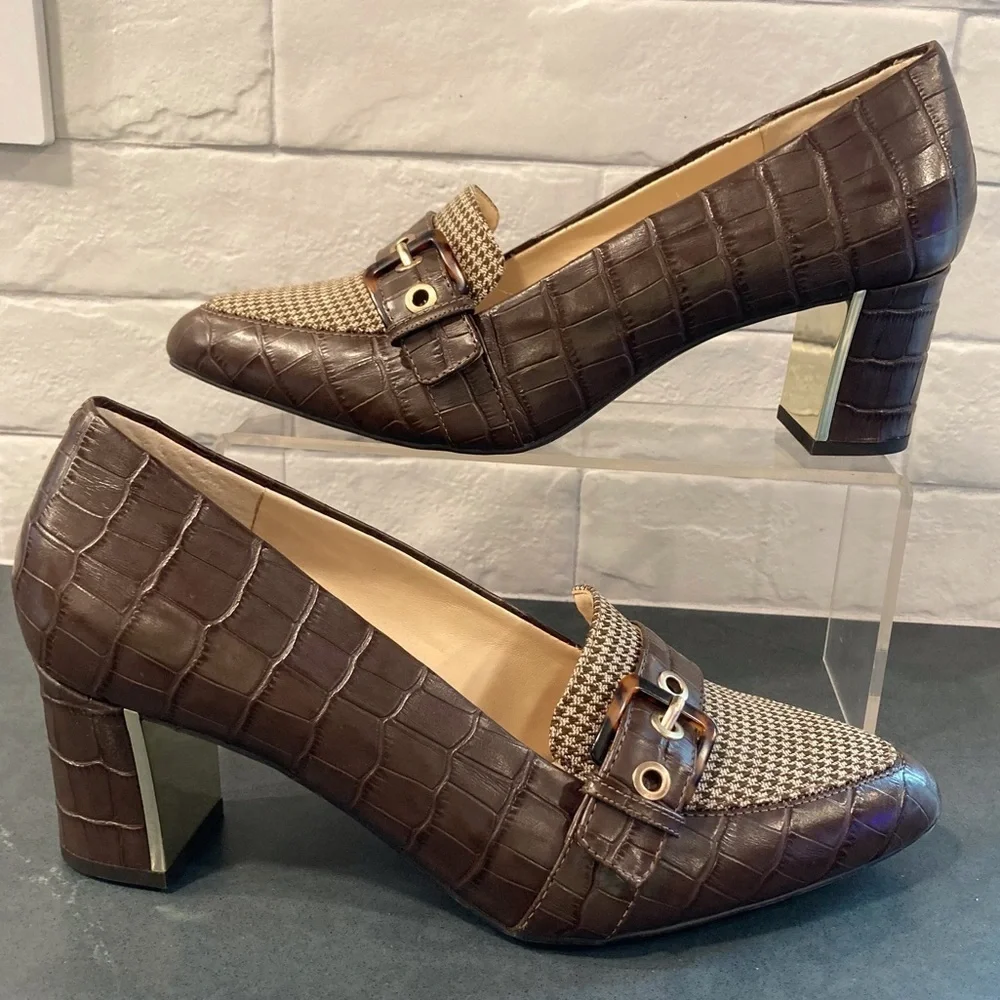 NWT Alex Marie sz 8.5 Woodchip heels